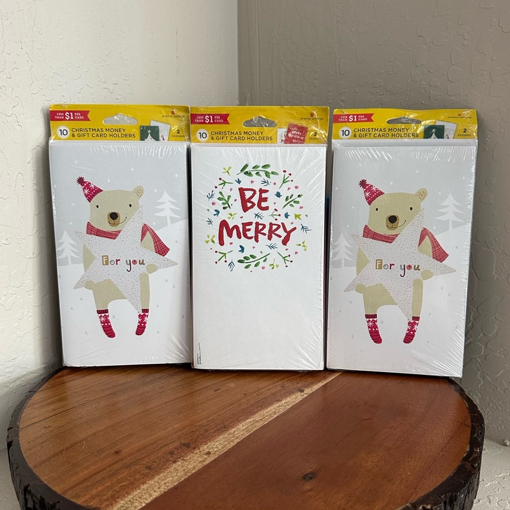 🎄American Greetings Christmas Cards Bundle Lot of 3